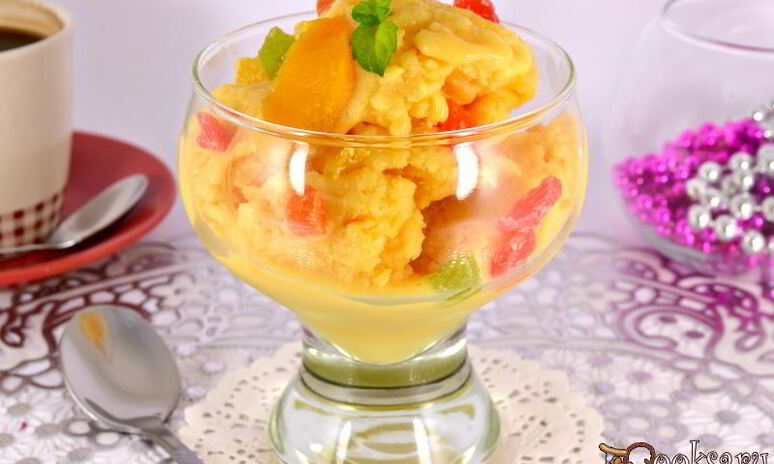 Рецепт домашнее персиковое мороженое