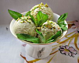 Фисташковое мороженое