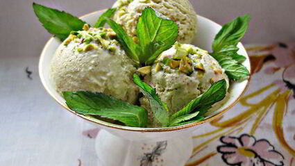 фисташковое мороженое