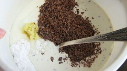 имбирно-шоколадное мороженое из йогурта