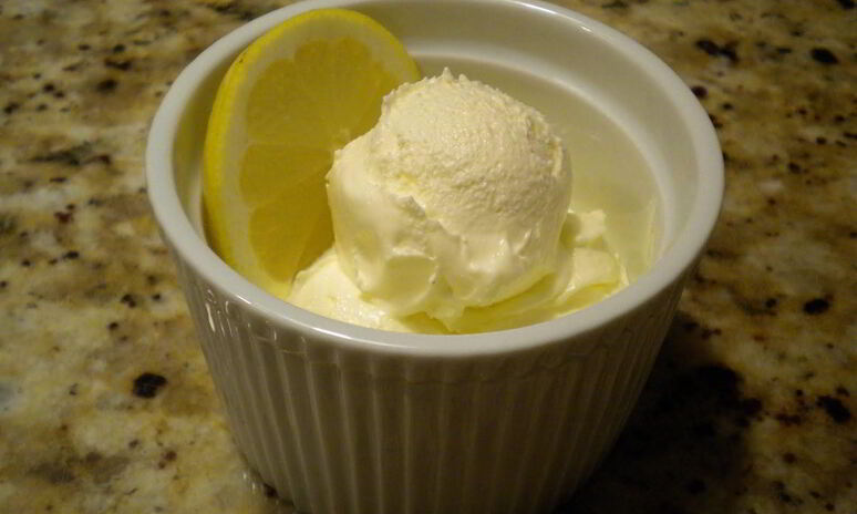 Рецепт лимонное мороженое