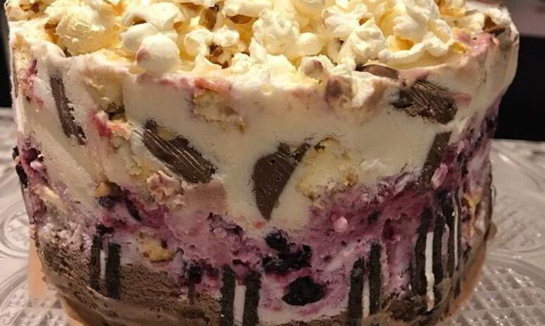 Рецепт молниеносный торт-мороженое