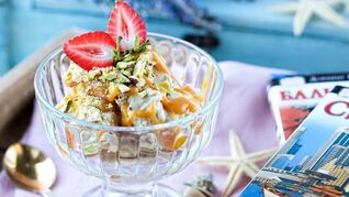 Мороженое из замороженного банана и арахисовой пасты