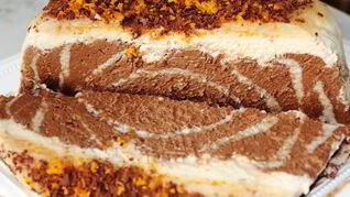 Мраморное мороженое Три вкуса