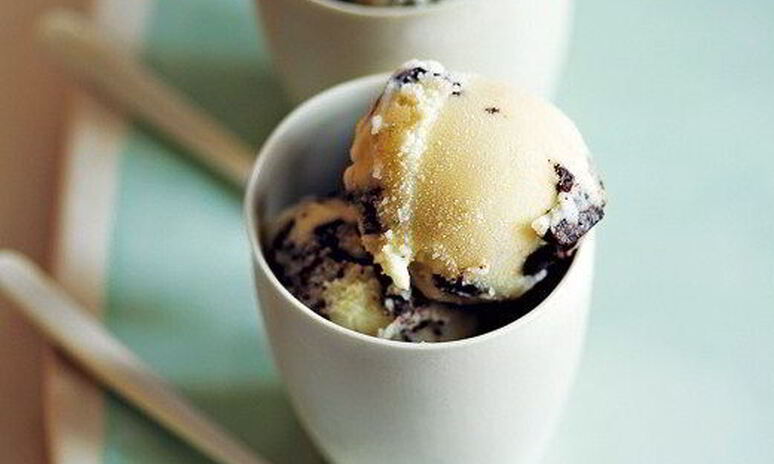 Рецепт мятное мороженое с кусочками шоколада