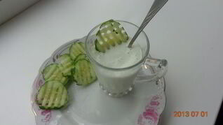 Огуречное мороженое