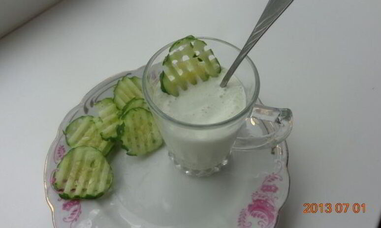 Рецепт огуречное мороженое