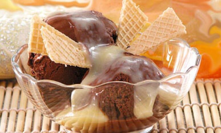 Рецепт пломбир с коньячным соусом