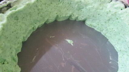 торт-мороженое арбуз