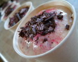 Вишневое мороженое с шоколадом