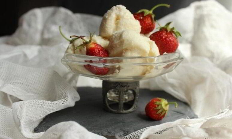 Рецепт зефирно-кокосовое мороженое