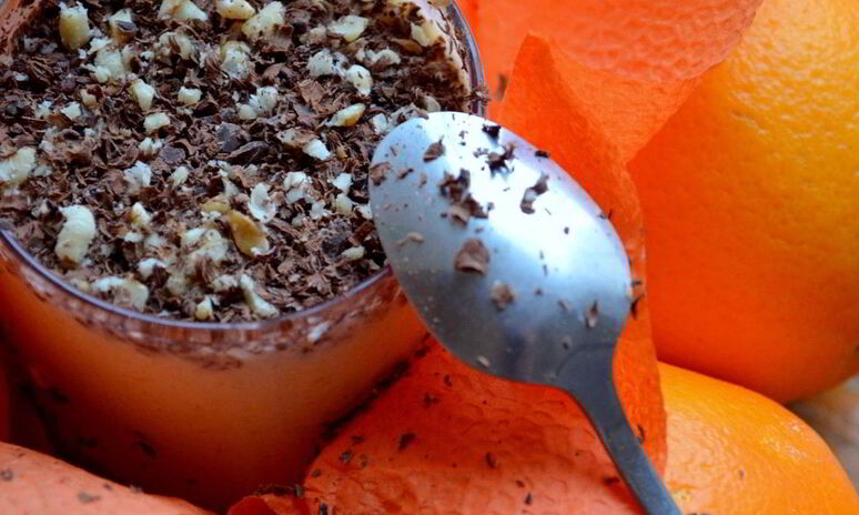 Рецепт апельсиново-творожный мусс