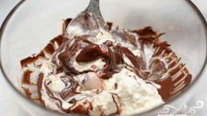 апельсиновое желе с шоколадным муссом