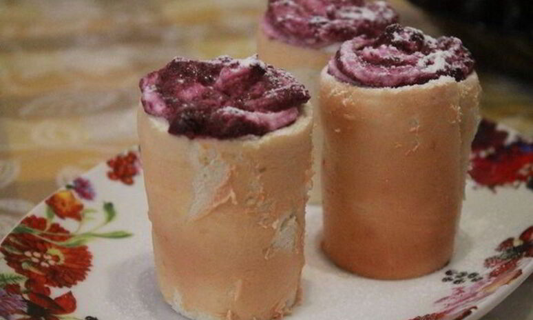 Рецепт бисквитные стаканчики с черничным муссом