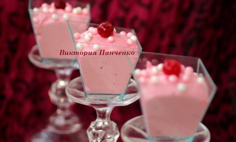 Рецепт клюквенный мусс