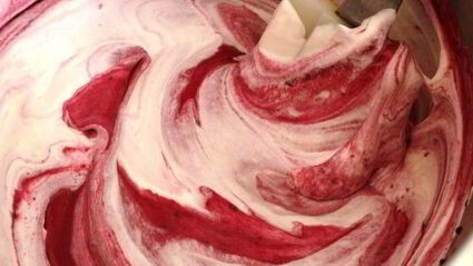 клюквенный мусс