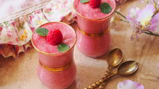 Малиновый мусс из манки