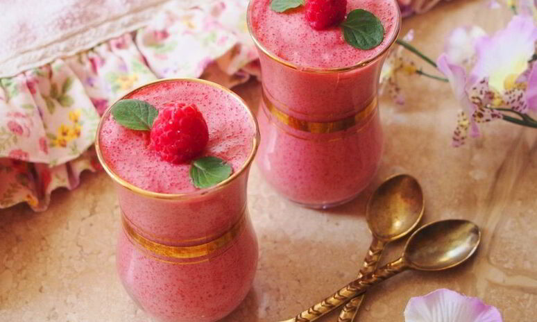 Рецепт малиновый мусс из манки