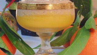 Мандариновое желе с шоколадным муссом