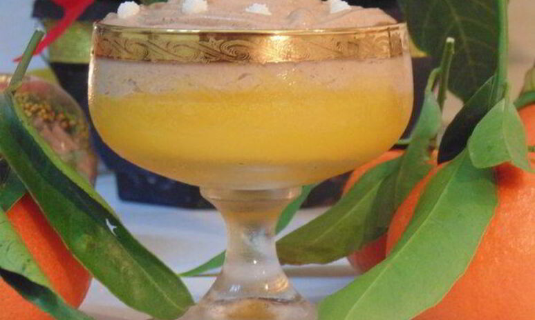 Рецепт мандариновое желе с шоколадным муссом