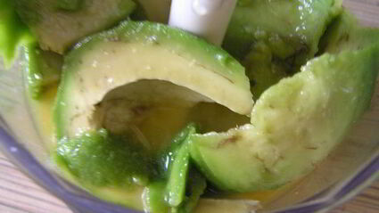 мусс из авокадо с апельсином