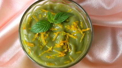 мусс из авокадо с апельсином