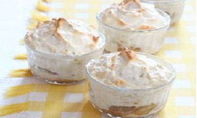 Рецепт мусс из белка с бананом и яблоком