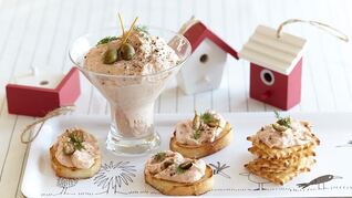 Мусс из копченого лосося