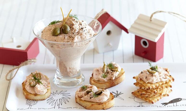 Рецепт мусс из копченого лосося