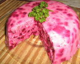 Мусс из сельди и свеклы