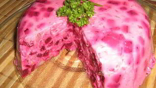 Мусс из сельди и свеклы