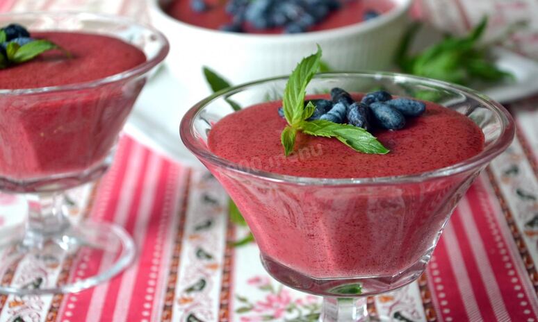 Рецепт мусс из жимолости