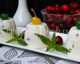Мусс творожный с черешней