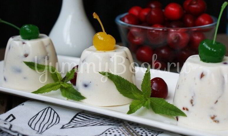 Рецепт мусс творожный с черешней