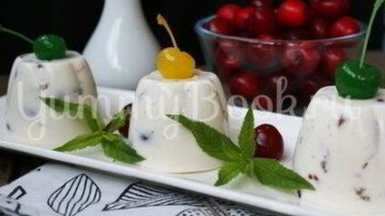 мусс творожный с черешней