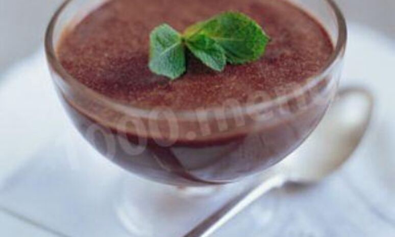 Рецепт мята шоколадный мусс