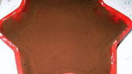 рождественская звезда с шоколадным муссом