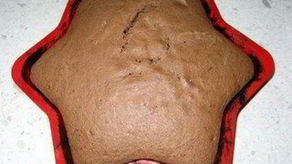 рождественская звезда с шоколадным муссом