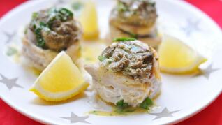 Рыбные рулетики с грибным муссом