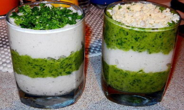 Рецепт салат-мусс с кальмарами