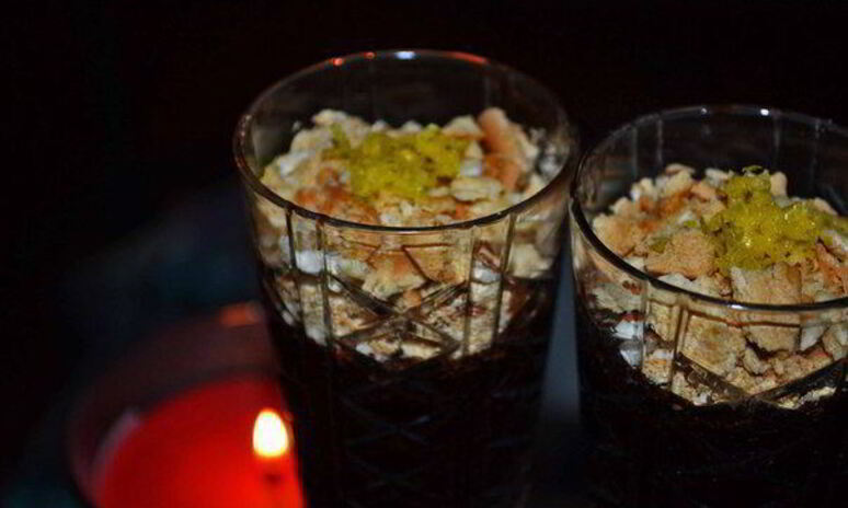 Рецепт шоколадно-ванильный мусс с лимонной цедрой