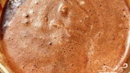 шоколадный мусс с коньяком