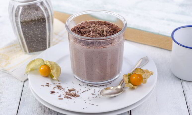 Рецепт шоколадный мусс с вишнями