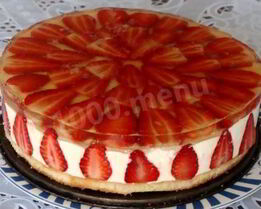 Торт-мусс Клубника с шампанским