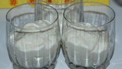 творожно-яблочный мусс с апельсиновым желе