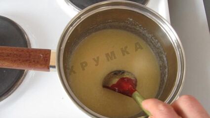 яблочный мусс на манной крупе