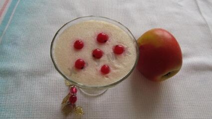 яблочный мусс на манной крупе