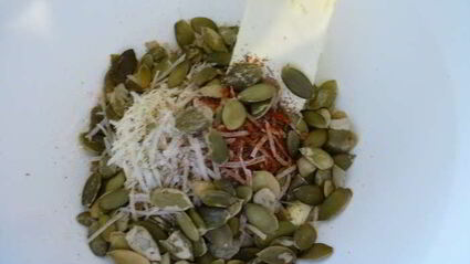 овощной крамбл с тыквой