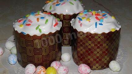 кулич простой легкий без дрожжей