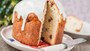 Кулич с изюмом в хлебопечке